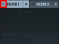 Enabling Filter 1
