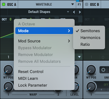 Selecting the Mode